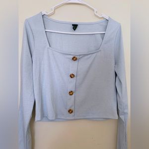 Wild Fable Women’s Sky Blue Long Sleeve Top